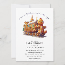 Convite Pão-de-ouro | Chá de fraldas de Natal