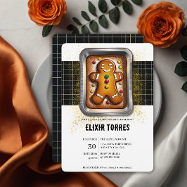 Convite Pão moderno em Pan Chá de fraldas