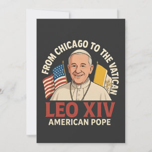 Convite Papa americano Leão Igreja Católica Fé Cristã