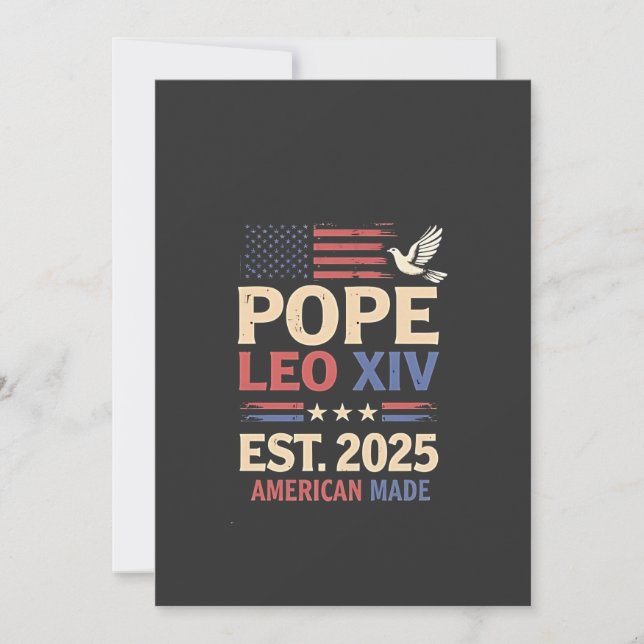 Convite Papa Leão XIV. 2025 4th of Julian USA Flag (Frente)