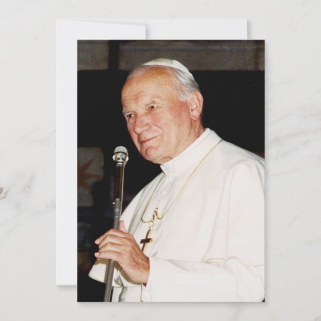 Convite Papa São João Paulo II (Frente)