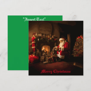 Convite Papai Noel Alegre e Velho