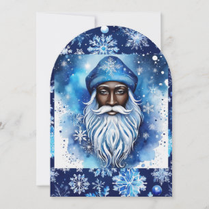 Convite Papai Noel de Azul