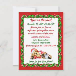 Convite Papai noel de espera do Natal de Airedale Terrier