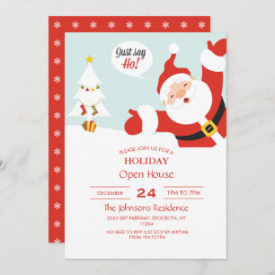 Convite Papai Noel - diga logo