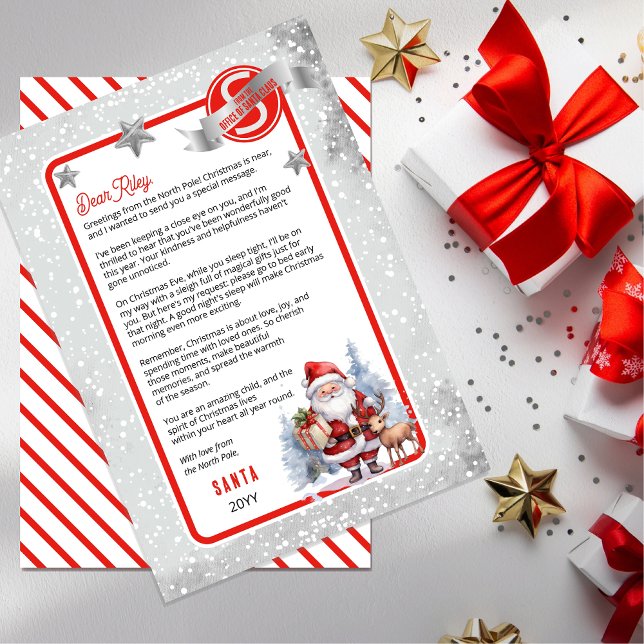 Convite Papai Noel e Rena Carta de Papai Noel para a Crian (Magical Santa's Letter:  creating joy, enchantment, and cherished memories)