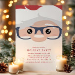Convite Papai Noel encara o festival de Natal moderno<br><div class="desc">Papai Noel Encara O Convite Moderno De Férias De Natal. Este design de Natal fofo apresenta a face do Pai Natal com listras de cana-doce vermelhas e brancas no verso. Personalize este design de feriado personalizado com os detalhes do seu próprio partido. Perfeito para um janto de Natal da família...</div>