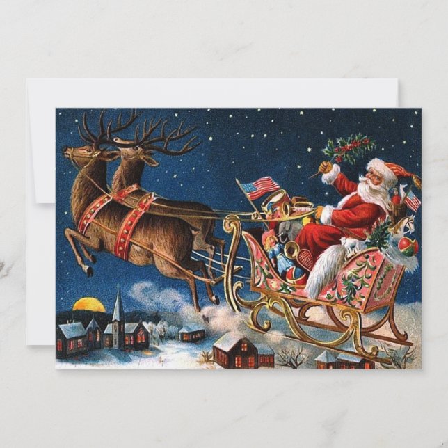 Convite Papai Noel está vindo à cidade (Frente)