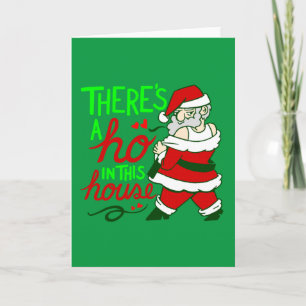 Convite papai noel feio da casa de natal