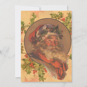 Convite Papai Noel Leyendecker Antigo Vitoriano