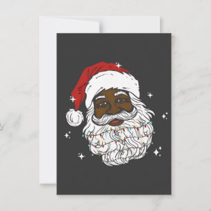 Convite Papai Noel Negro Natal História Negra Xmas
