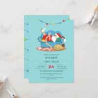 Papai Noel no sofá de pijama
