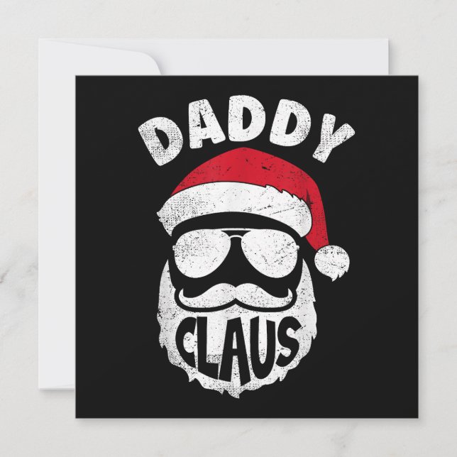 Convite Papai Noel Papai Noel Natal Engraçado Combinando P (Frente)
