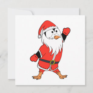 Convite Papai Noel Pinguim Pronta para o Natal
