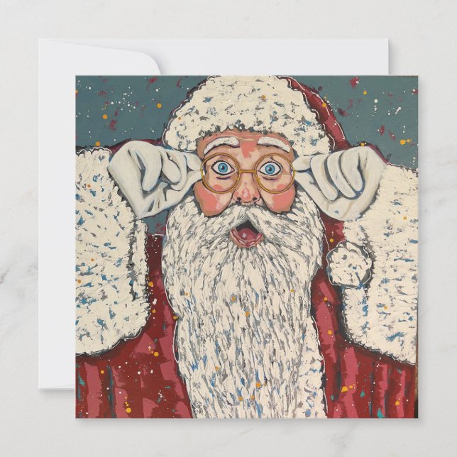 Convite Papai Noel Surpreso (Frente)