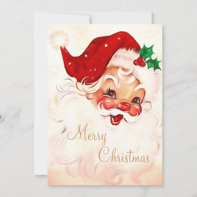 Convite Papai Noel Vintage 4 (Frente)