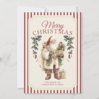 Convite Papai Noel Vitoriano Natal Feliz