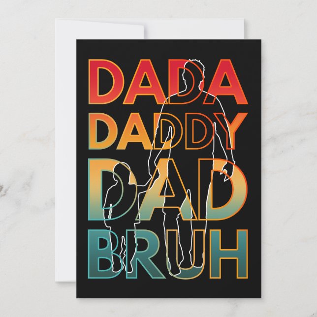 Convite Papai Papai Pai BRUH (Frente)