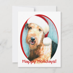 Convite Papais noeis Airedale Terrier