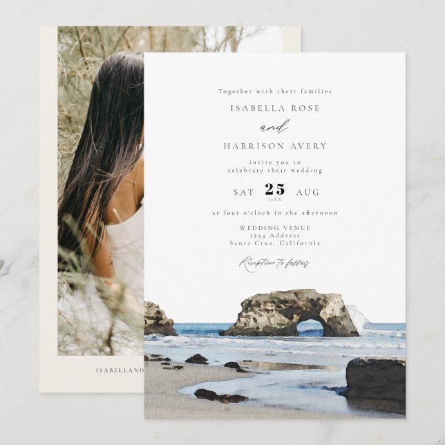 Convite PAPAIS NOEIS: Casamento de Fotos em Skyline por Aq (Frente/Verso)