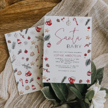 Papais noeis Chá de fraldas de Natal