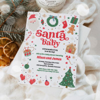 Papais noeis Chá de fraldas de Natal Tradicional