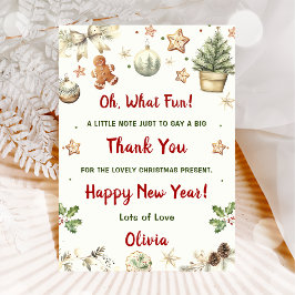 Convite Papais noeis Cookies Festa de Natal Obrigado