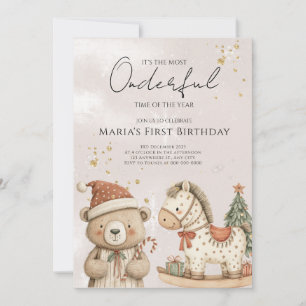 Convite Papais noeis De Inverno Beam Casas De Natal Aniver