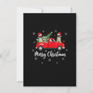 Convite Papais noeis de Natal A Caminhão Pug Dog Christma