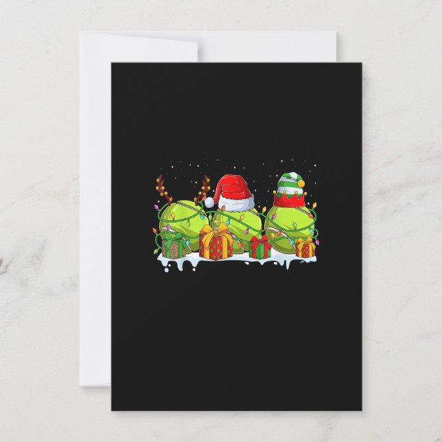 Convite Papais noeis de Natal de Sofball Xmas para Mulhere (Frente)