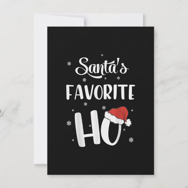 Convite Papais noeis de Natal Engraçados Favoritos Dons de (Frente)