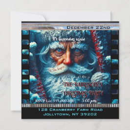 Convite Papais noeis de Olhos Azuis Neve Bonita Festa de N