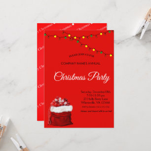 Convite Papais noeis de presentes, lâmpadas