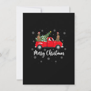 Convite Papais noeis do Caminhão de Árvore de Natal Vizsla