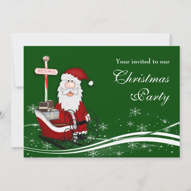 Convite Papais noeis e sua festa de Natal (Frente)