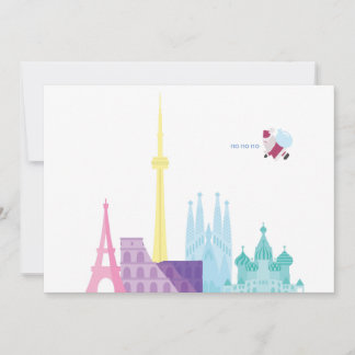 Convite Papais noeis Engraçado Festa de Férias de Natal do