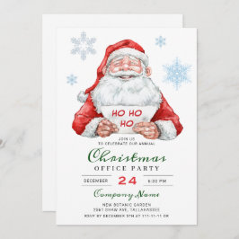Convite Papais noeis engraçados Festa de Natal de Férias C