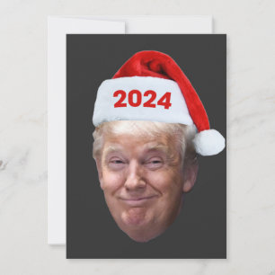 Convite Papais noeis Engraçados Trump 2024 Presente de Tr
