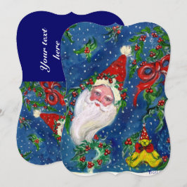 CONVITE PAPAIS NOEIS,HOLLYBERRIES,CROWNS,PARTES CHRISTMAS 