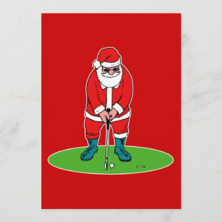 Convite Papais noeis jogam golfe