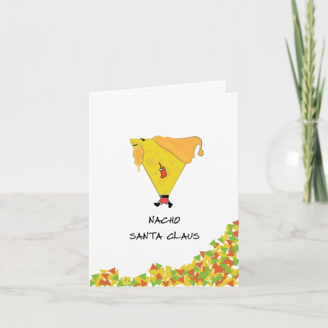 Convite Papais noeis Nacho com Chips (Frente)