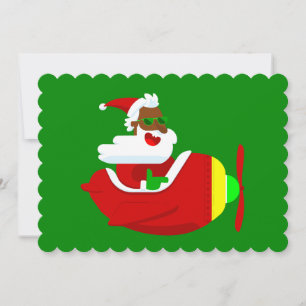 Convite papais noeis negros piloto de aviões de aviação de