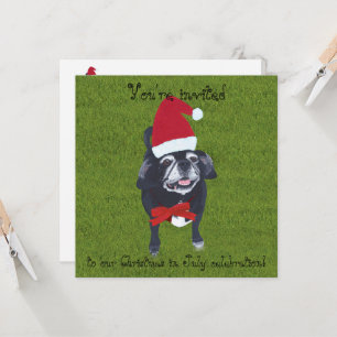 Convite Papais noeis Pug, Natal em julho