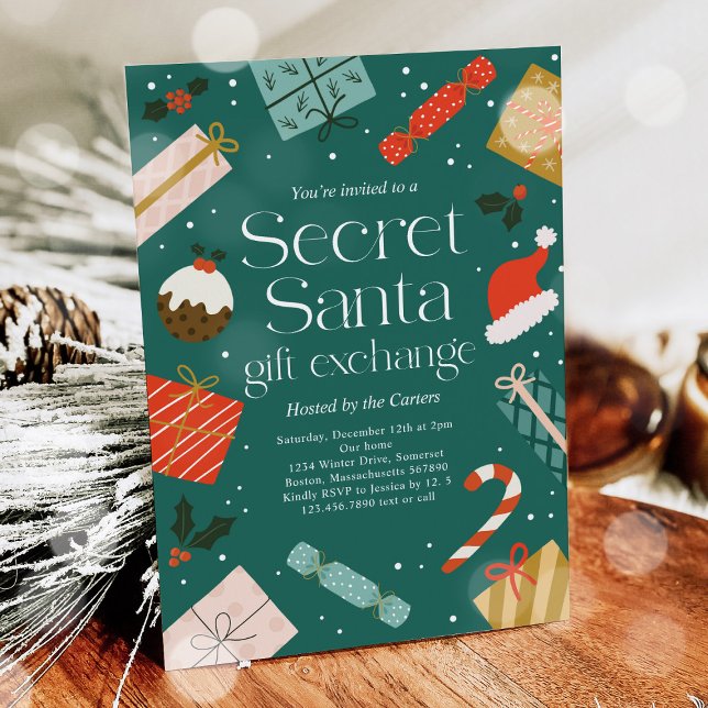 Convite Papais noeis Secretos Dotando Parte de Feriado do  (Criador carregado)