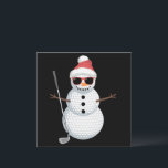 Convite Papais noeis Snowman Golf Ball Golfer Golfer Gift<br><div class="desc">Papais noeis Snowman Golf Ball Golfer Golfer Gift Gift</div>
