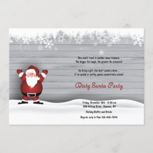 Convite Papais noeis Sujos Festa de Papais noeis Secretos