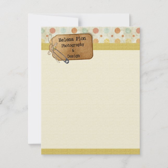 Convite Papel de carta de negócios (Frente)