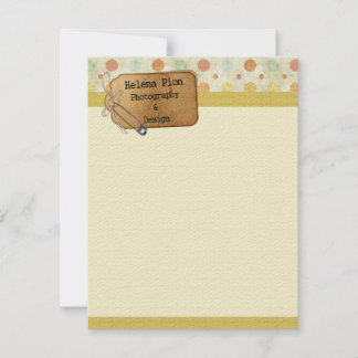 Convite Papel de carta de negócios