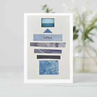 Convite Papel de carta Luna