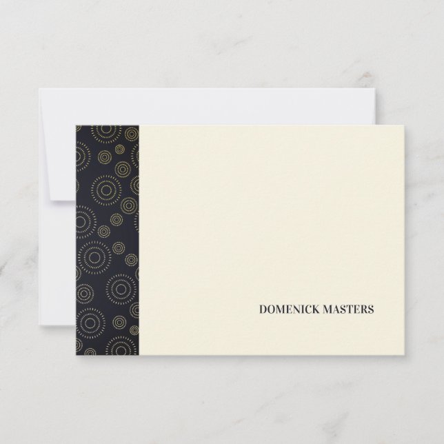 Convite Papel de Carta Personalizado do Art Deco (Frente)